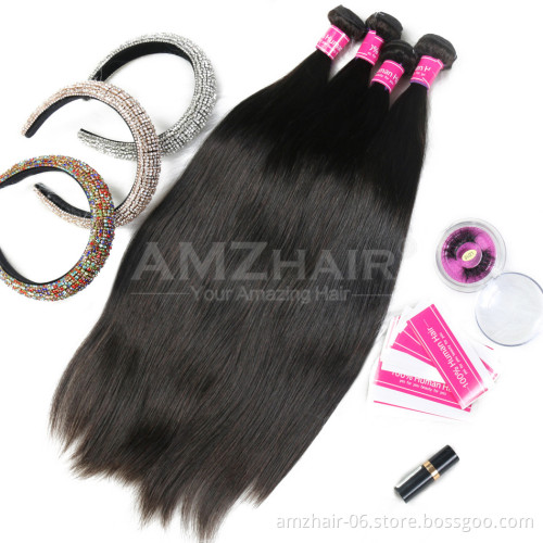 Wholesale Brazilian Virgin Cuticle Aligned Human Hair Bundles Cheap Raw Remy Hair Products For Black Women Human Hair Extension